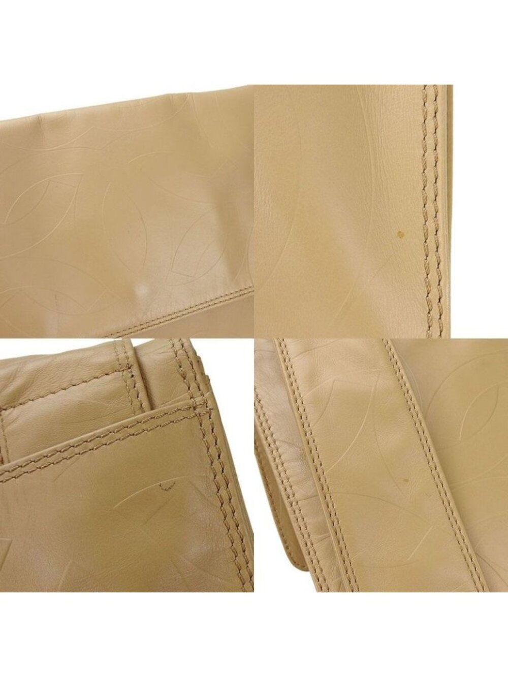 Chanel Shoulder Bag Crossbody Cocomar Cles Leather 6 Beige - Picture 2 of 8